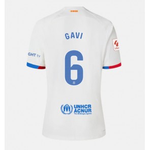 Maillot de foot Barcelona Paez Gavi #6 Extérieur Femmes 2023-24 Manches Courte